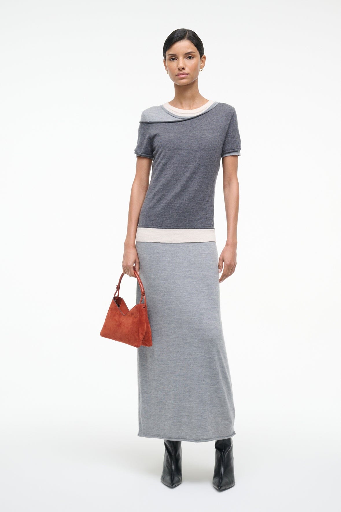 VALERIE SHOULDER BAG | AUBURN SUEDE